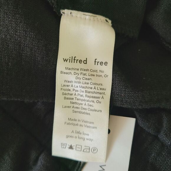 NEW Wilfred Free Izabel Tank Jumpsuit M Black Knit Cinch Waist Sleeveless Crop - Picture 9 of 11